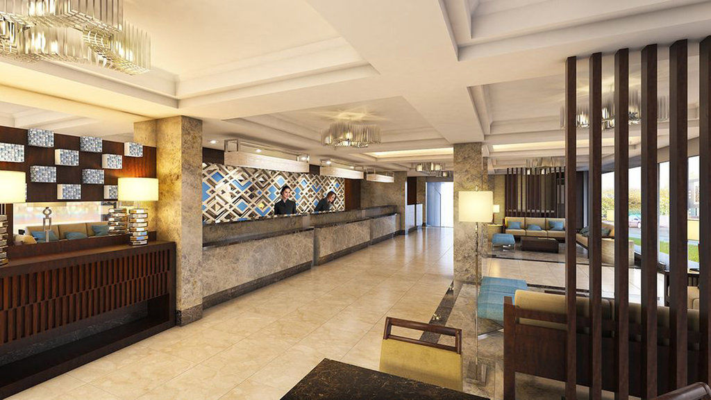 Henann Palm Beach Resort Balabag  Εξωτερικό φωτογραφία The lobby of the hotel
